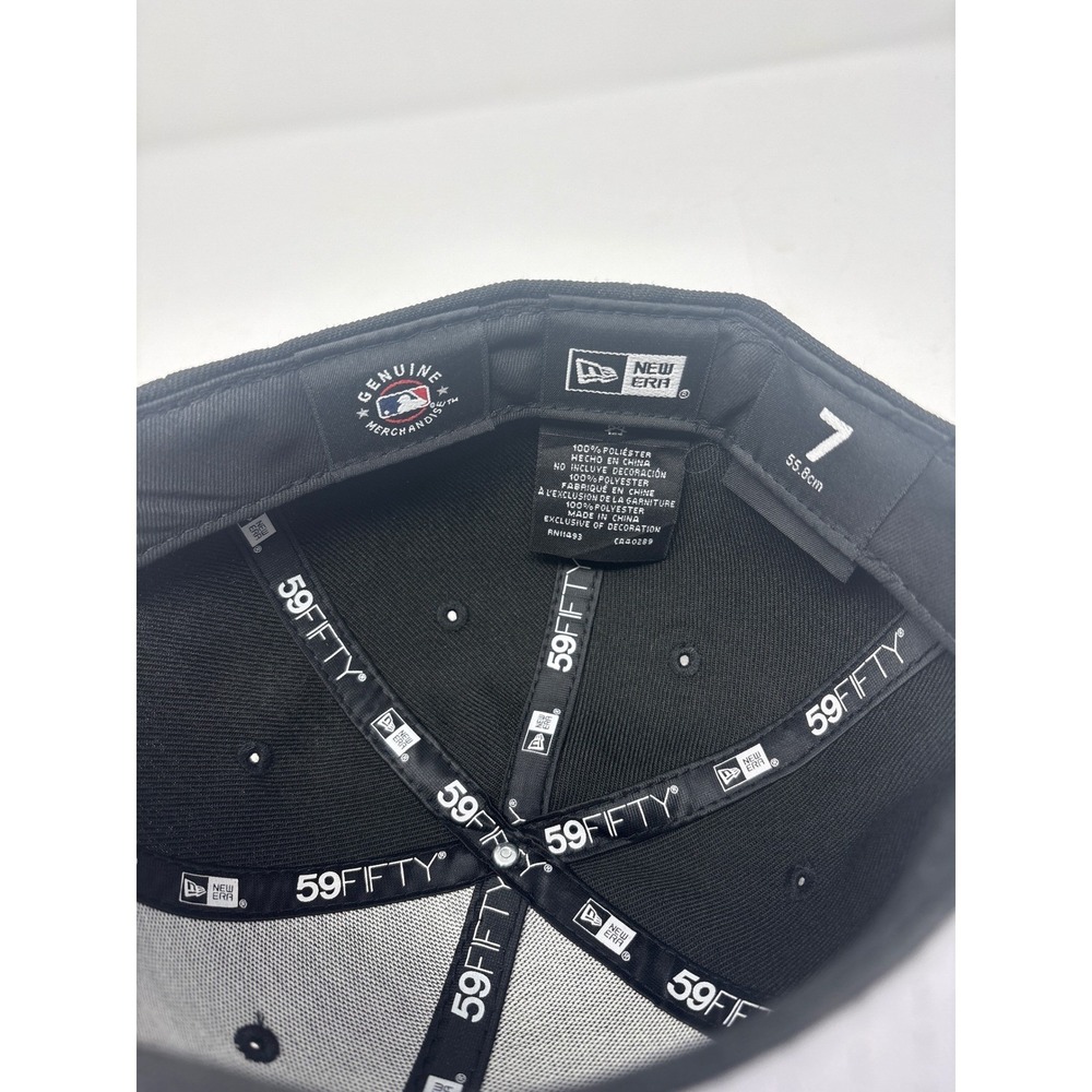 New Era San Francisco Giants 59FIFTY Fitted Hat Black Orange Size 7 MLB - Picture 4 of 5